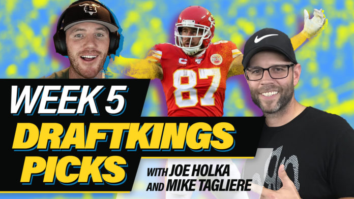 NFL Week 5 DraftKings Picks + Top DFS Stacks w/ Mike Tagliere