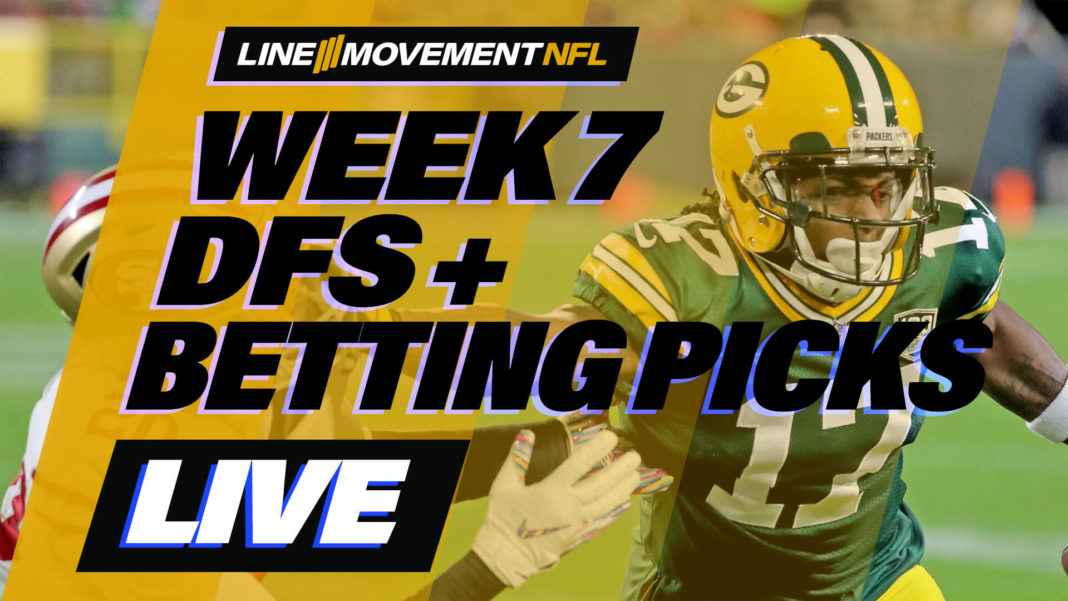 The Line Movement NFL Show: Week 7 DFS + Betting Picks ...
